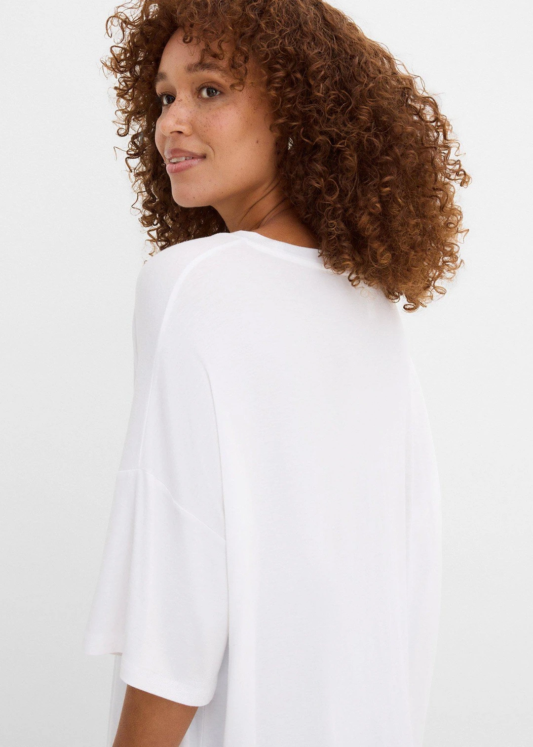 T-shirt oversize en viscose fluide - 3