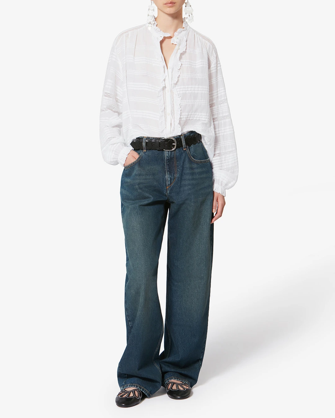 Blouse Peline - Femme - Blanc - Taille 42 - Marant Étoile - 4
