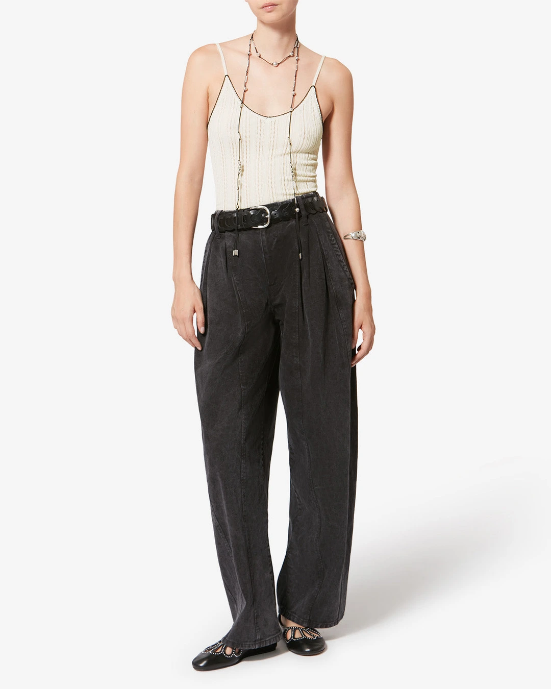Débardeur En Maille India - Femme - Écru - Taille 44 - 4