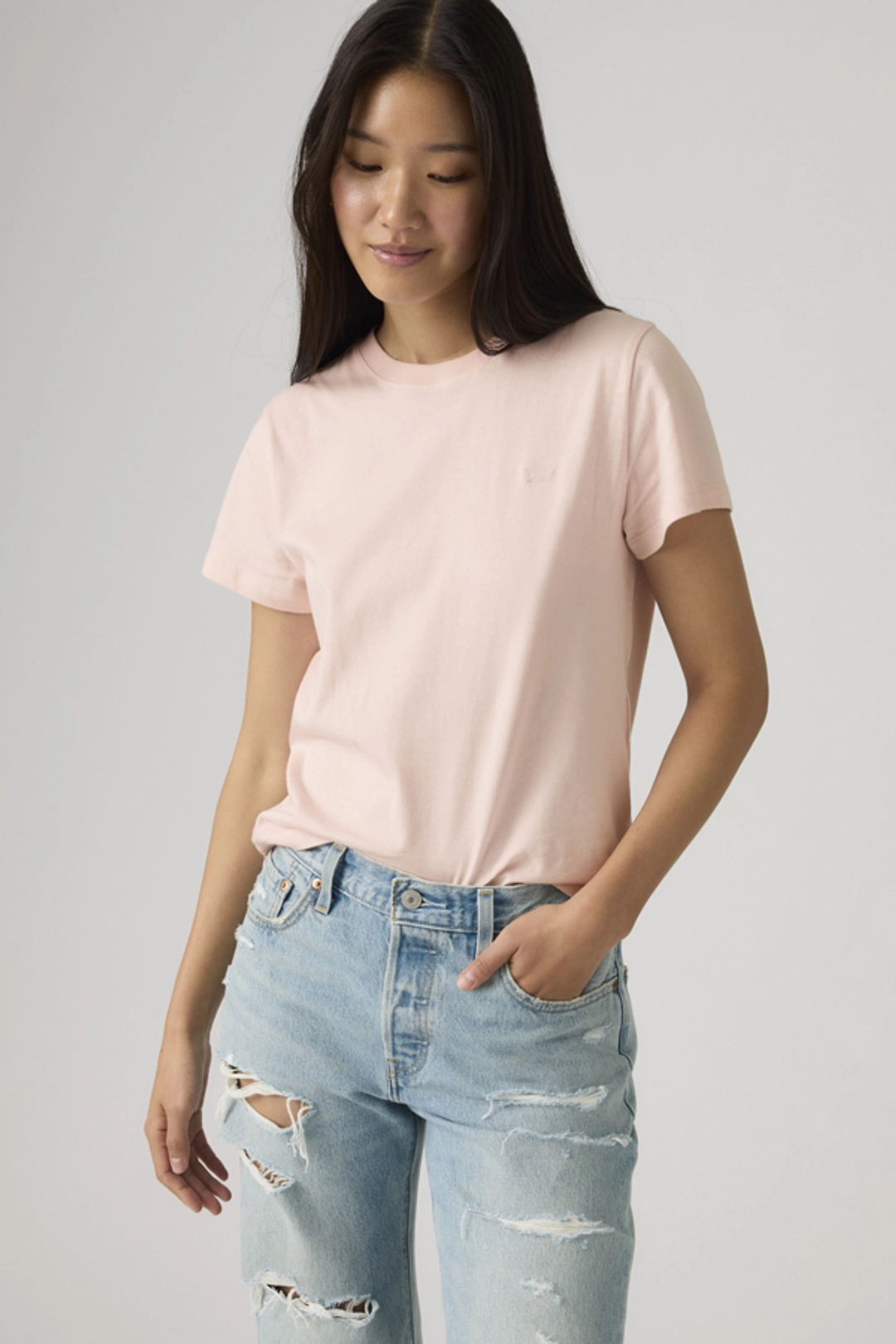 Levi's T Shirt En Coton Favorite - Femme - Rose / Crystal Pink - 2XS