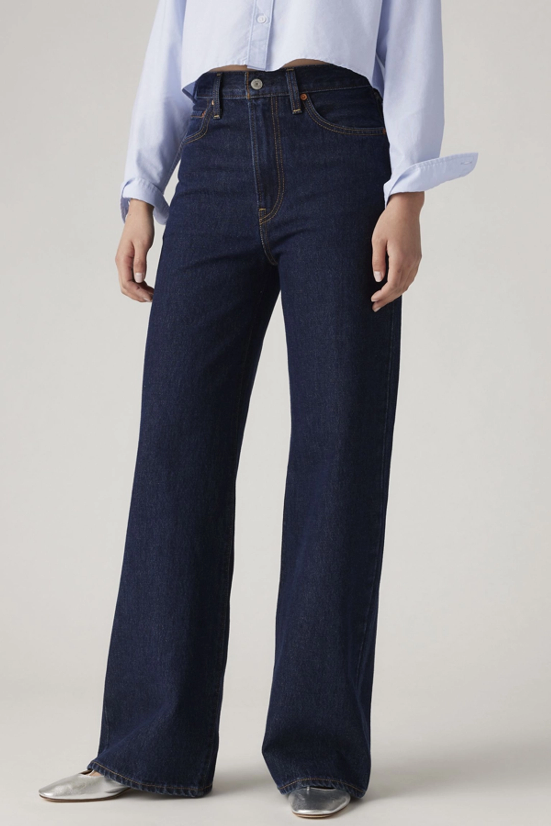 Levi's Pantalon Ribcage Wide Leg - Femme - Marron / Hot Fudge - 33X32 - 2
