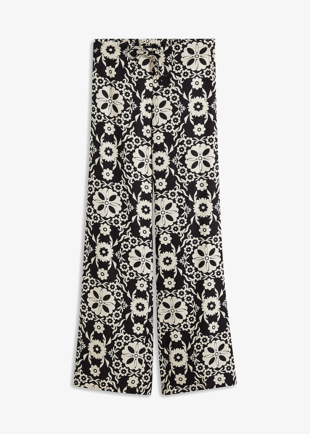 Pantalon imprimé, taille élastiquée