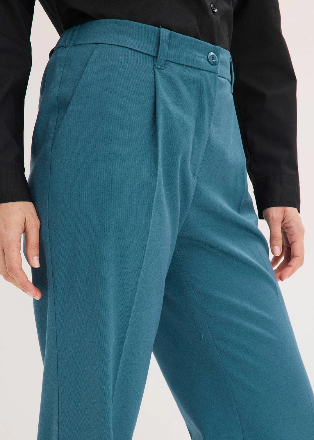 Pantalon large à pinces - 3