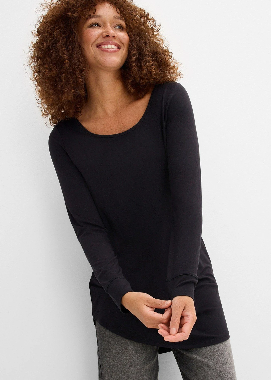 T-shirt viscose long, manches longues - 3