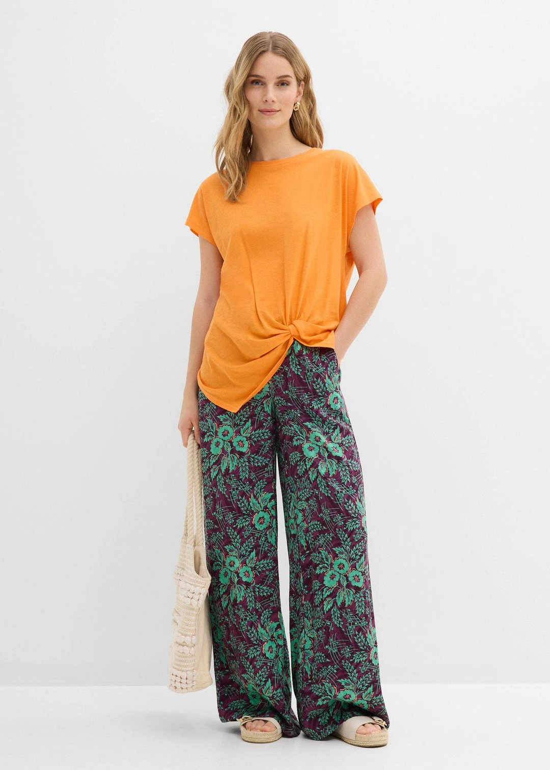 Pantalon palazzo en viscose fluide - 2