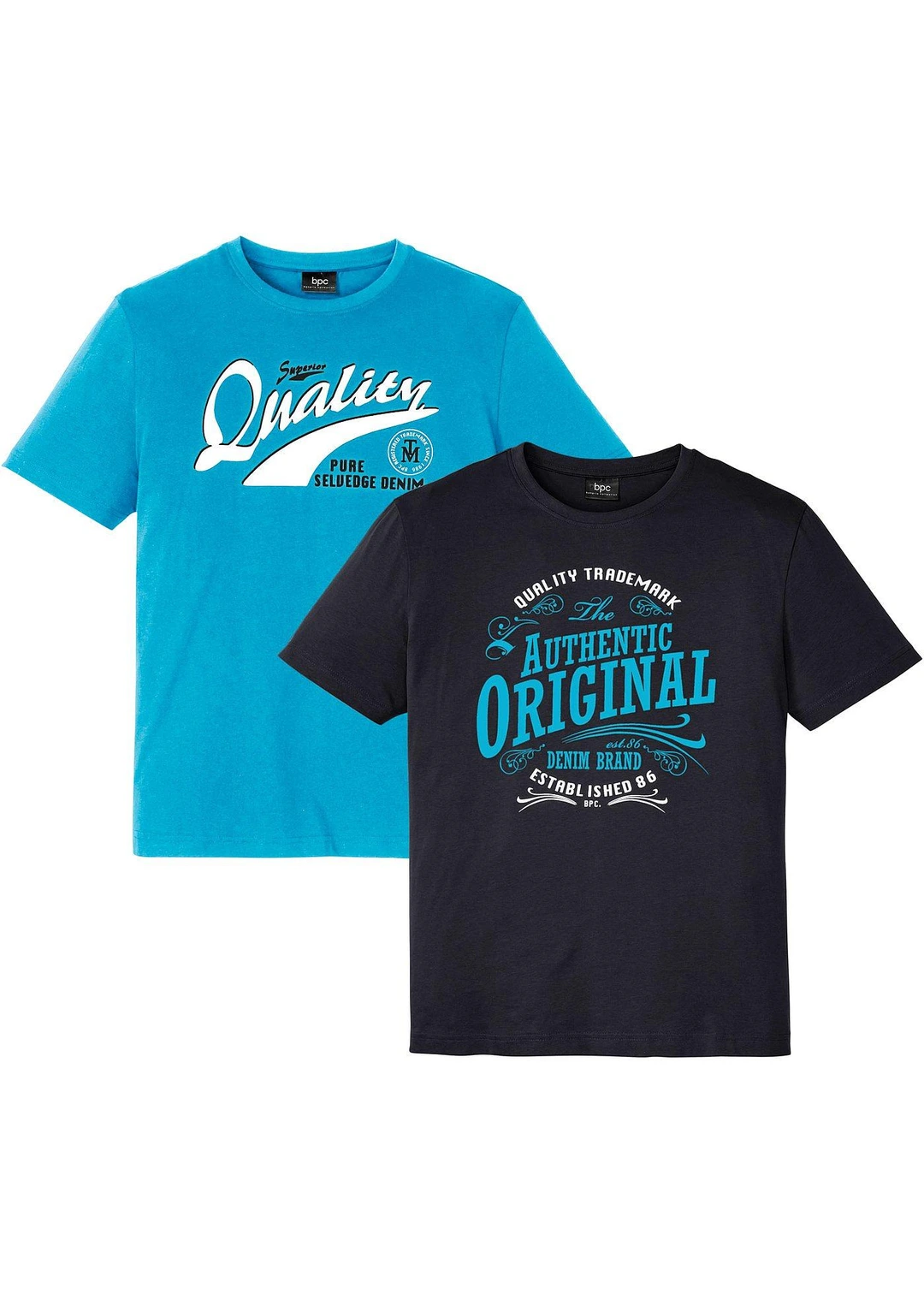 Lot de 2 T-shirts 100% coton