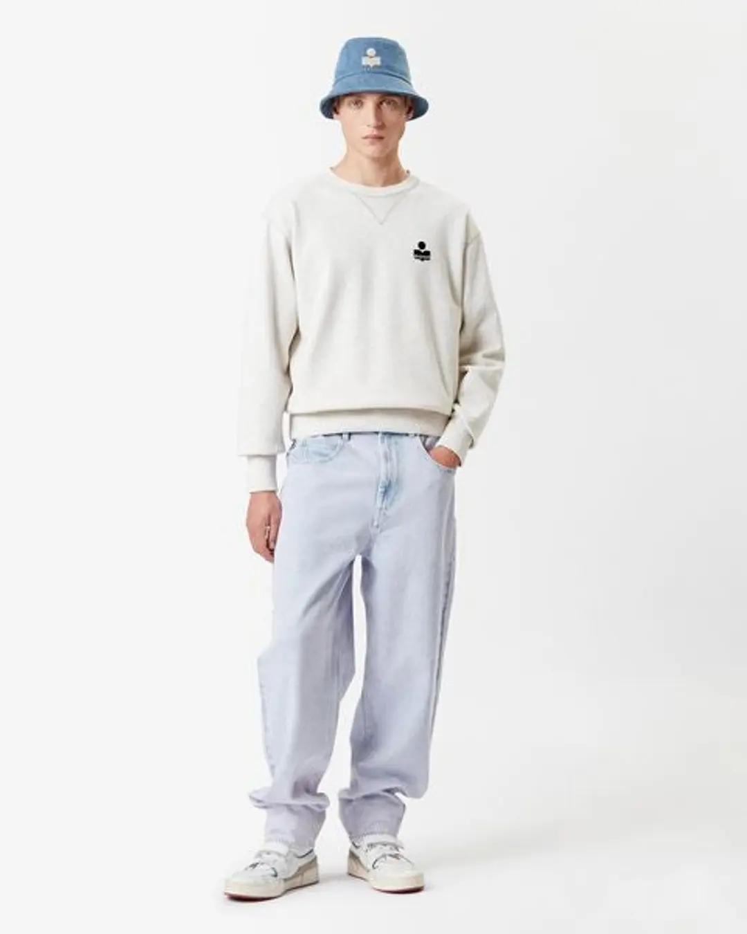 Sweatshirt Logo Mike - Homme - Écru - Taille XL - 4