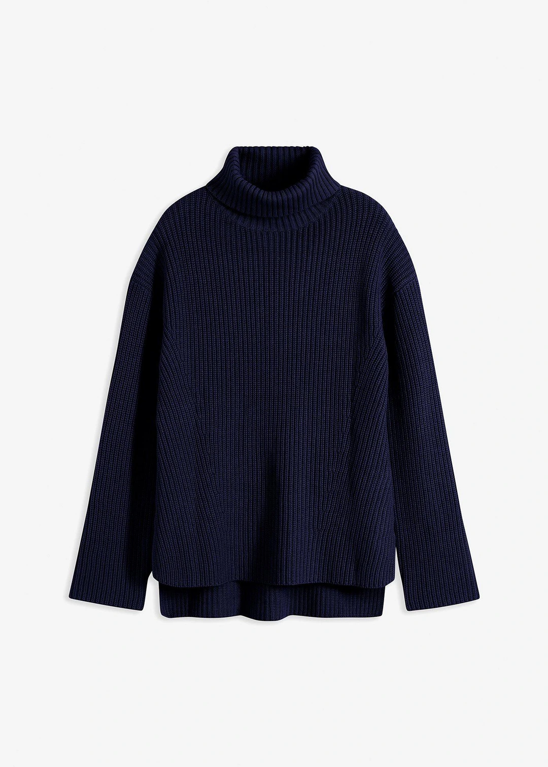 Pull col roulé 100% coton
