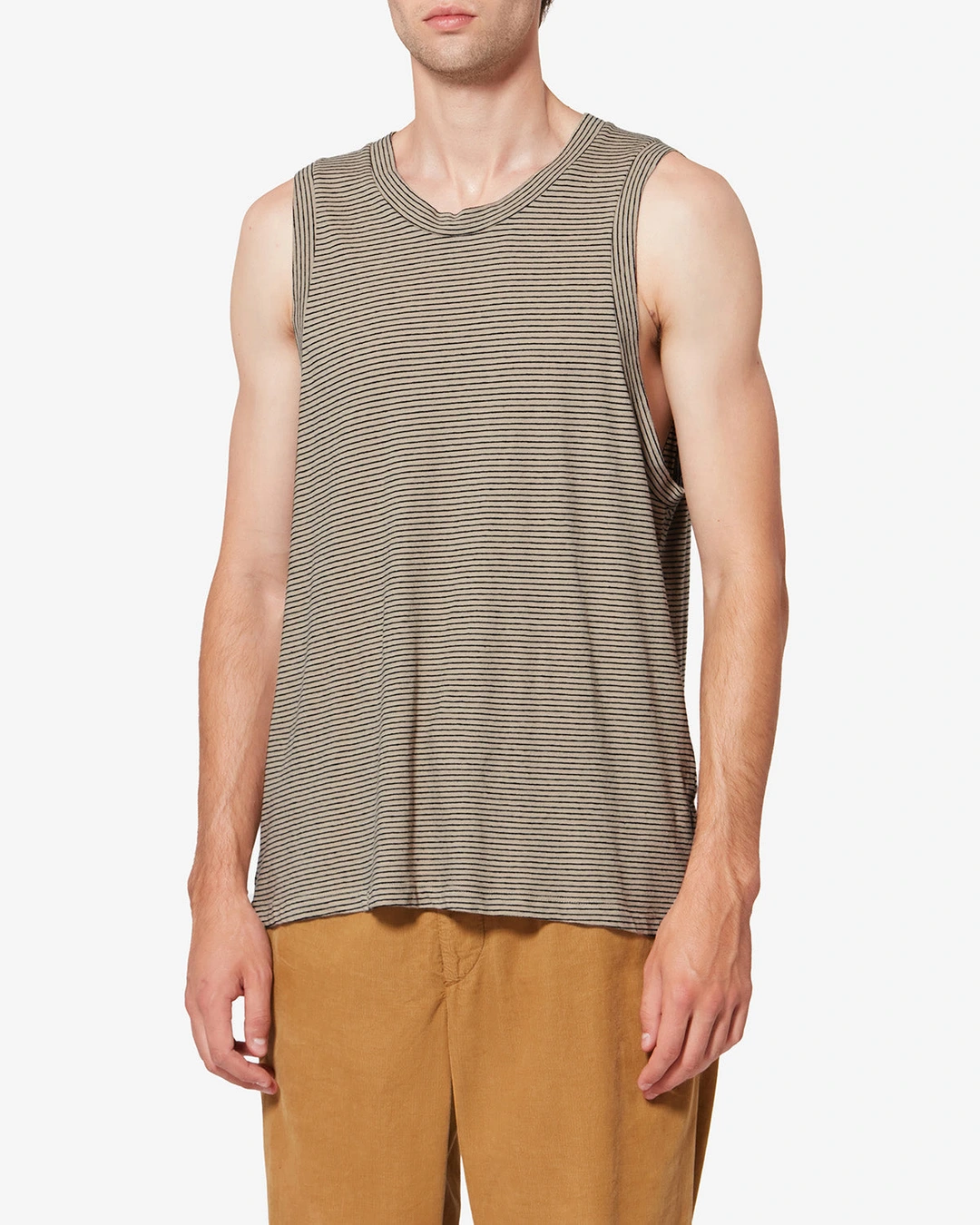Tee Shirt Dervins - Homme - Noir-beige - Taille XL - 5