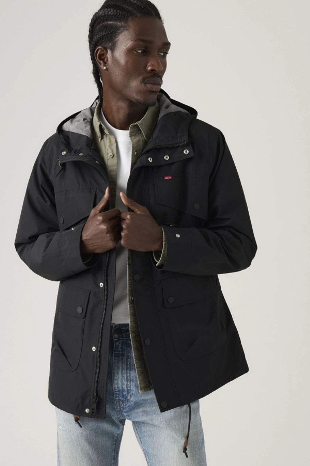Levi's Parka Utility Marina - Homme - Noir / Jet Black - 2XL