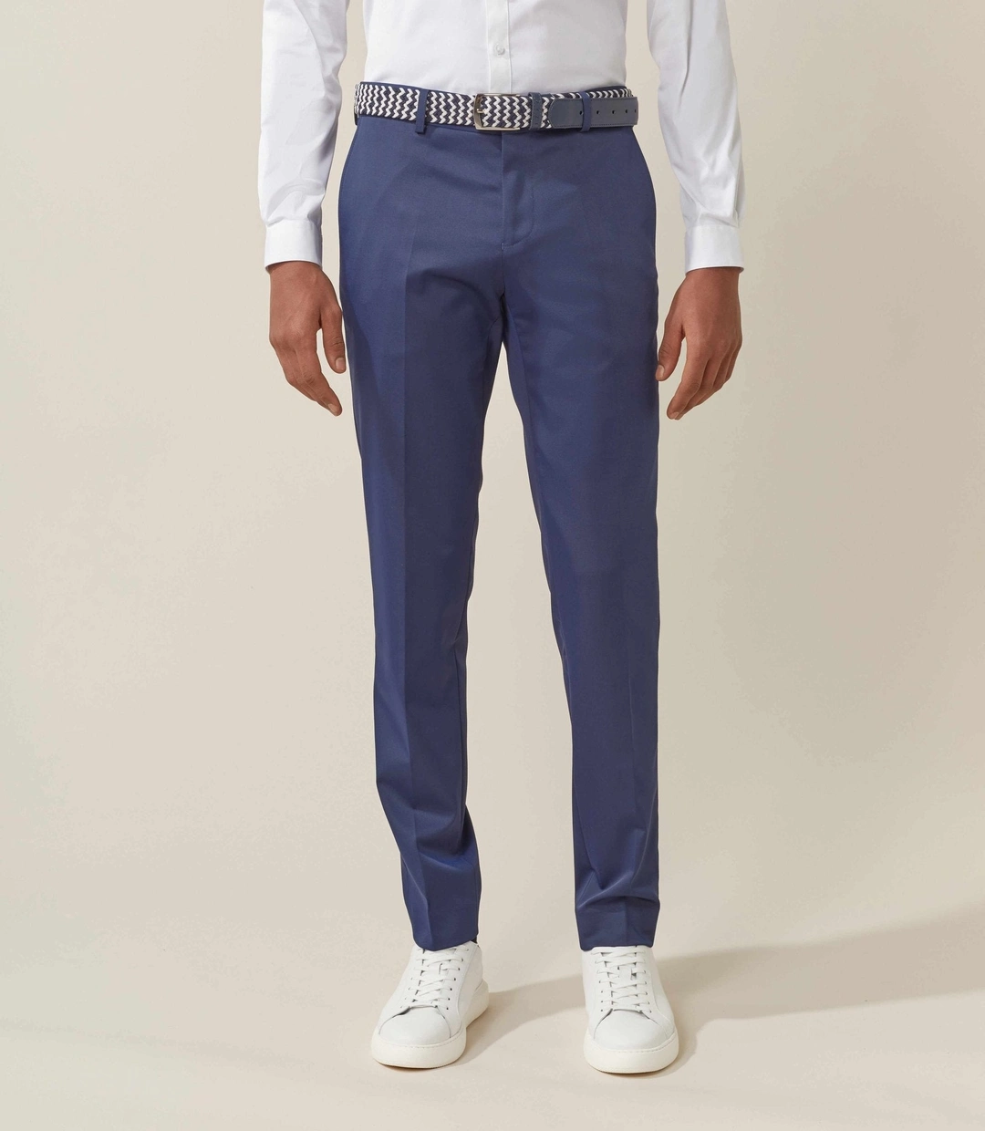 IZAC - Pantalon ville tissu bleu ''Inaco''