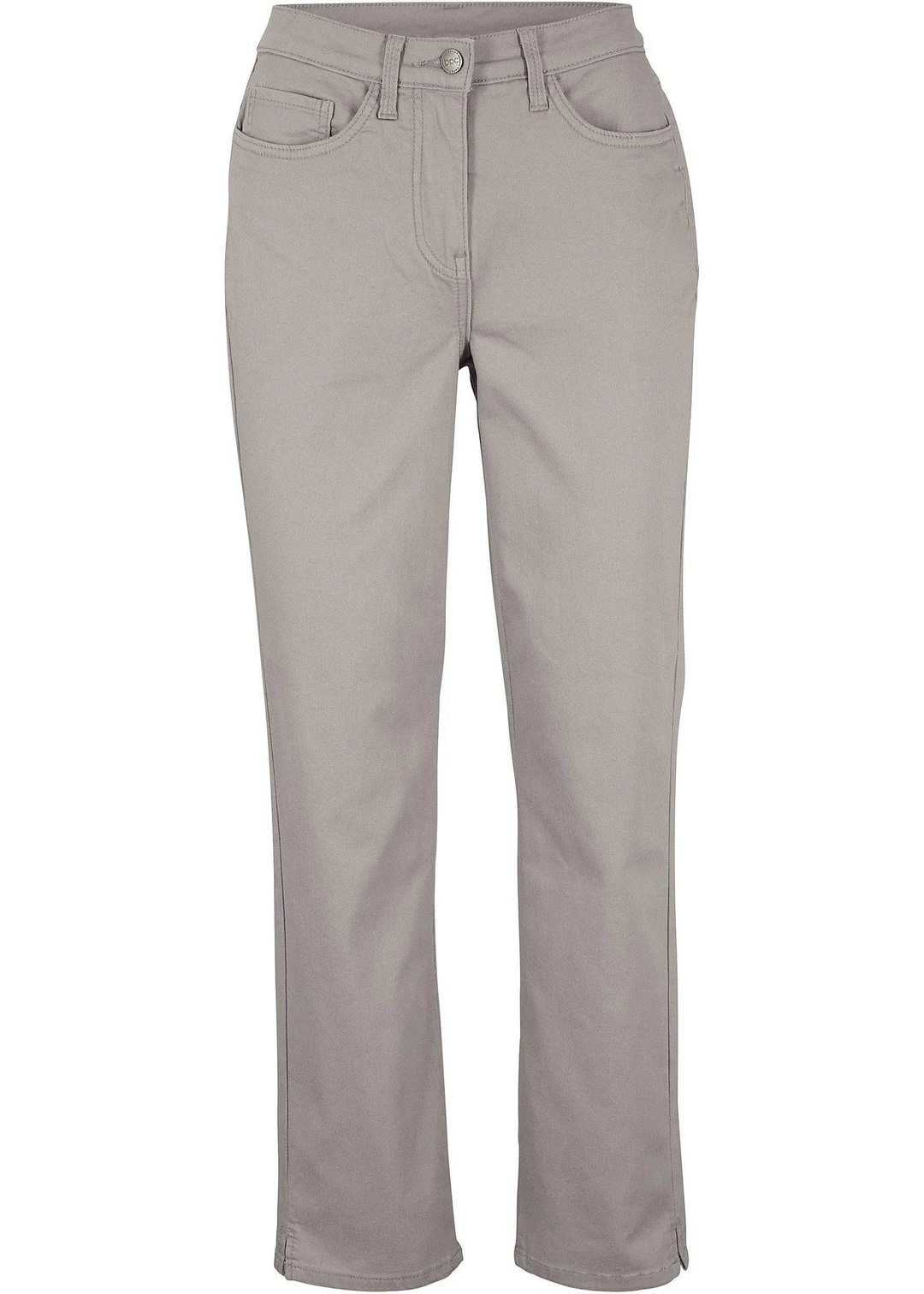 Pantalon droit et extensible, taille mi-haute
