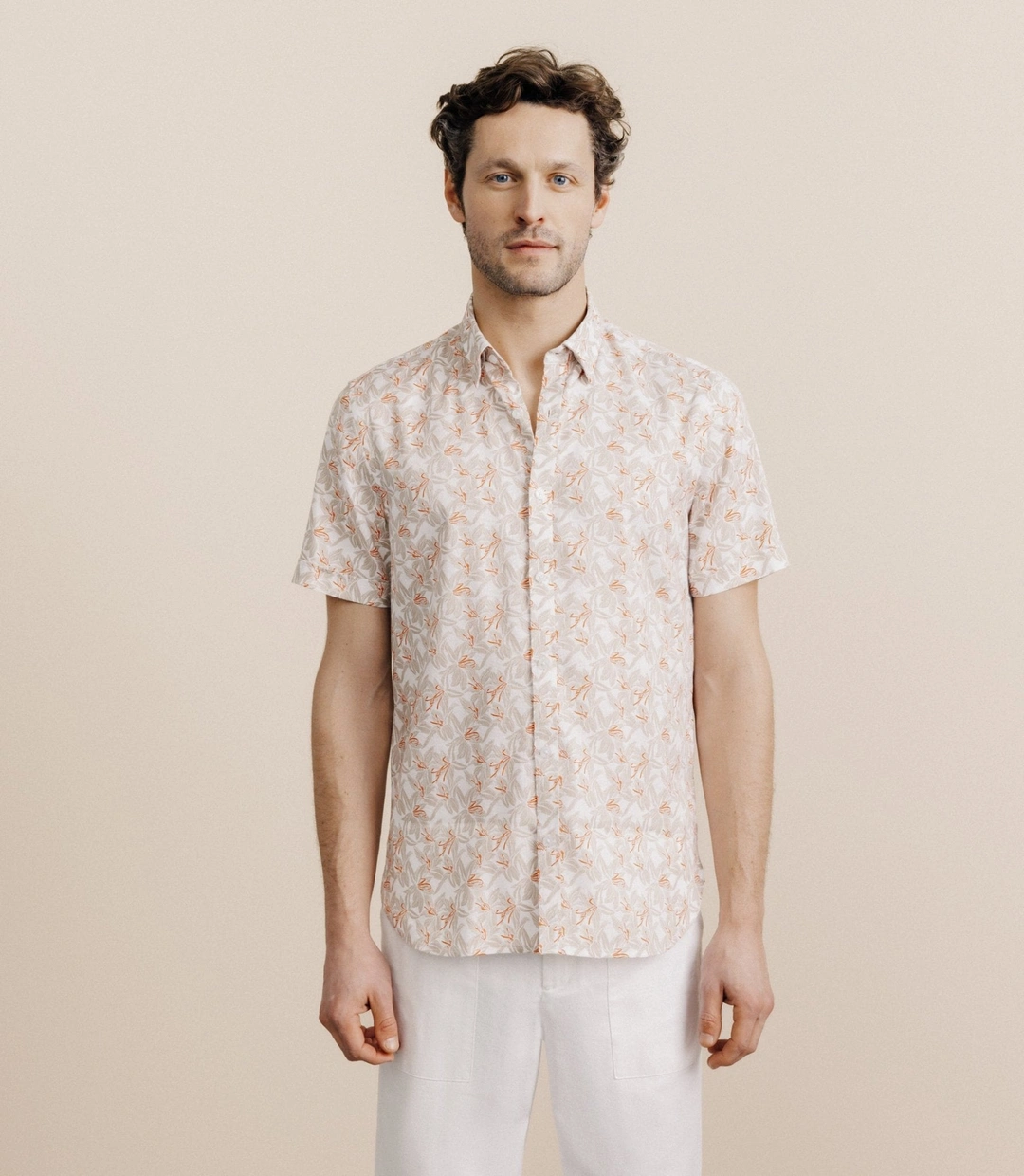 IZAC - Chemise fantaisie beige