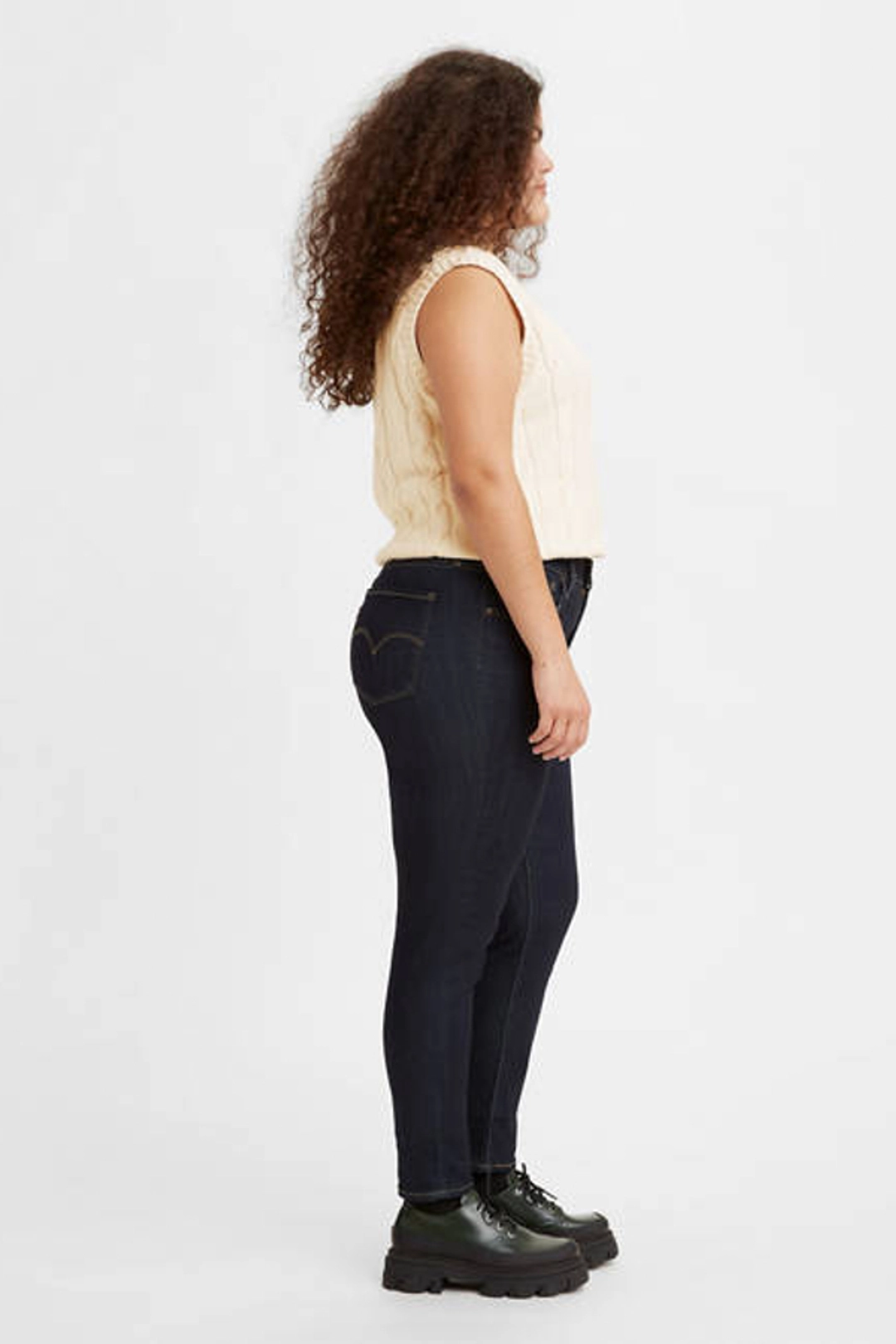 Levi's Jean Skinny 721 À Taille Haute - Femme - Noir / Black Worn In - 25X32 - 2