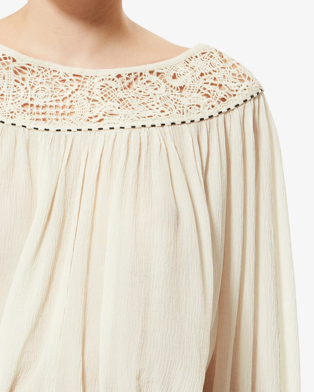 Blouse Nelida - Femme - Écru - Taille42 - Isabel Marant - Collection Été Femme - Nouvelle Collection Capsule La Riviera - 2