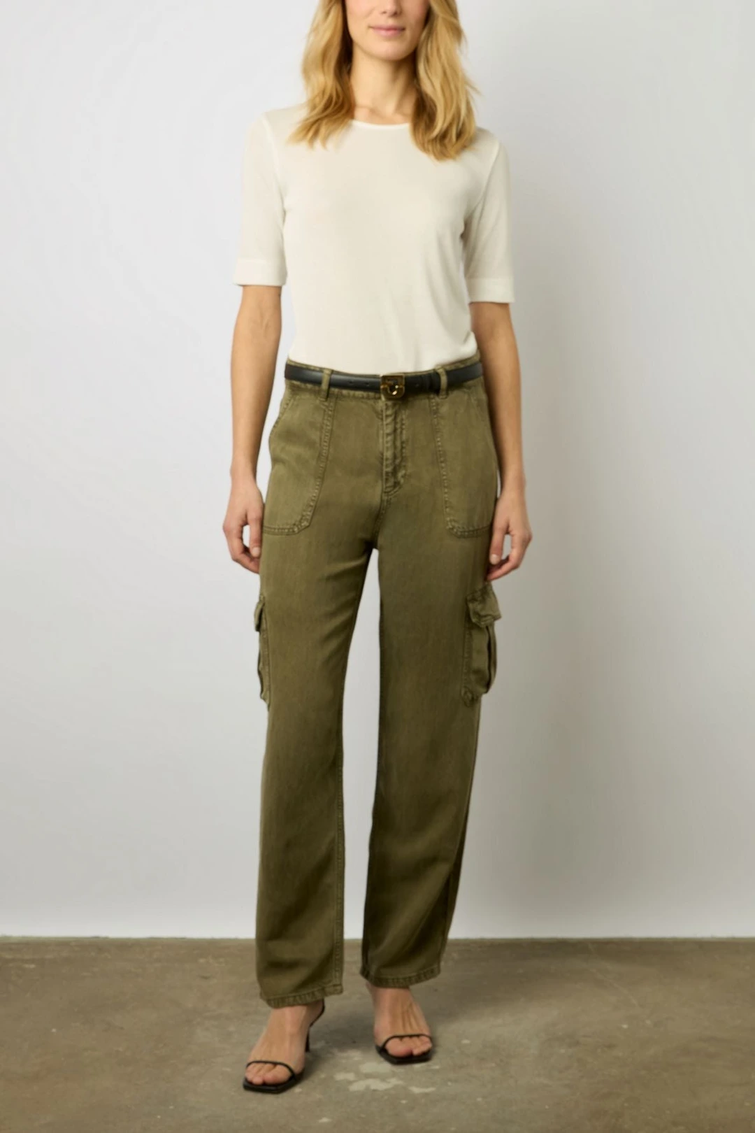 T-shirt à fines côtes - MAGGIE - Blanc