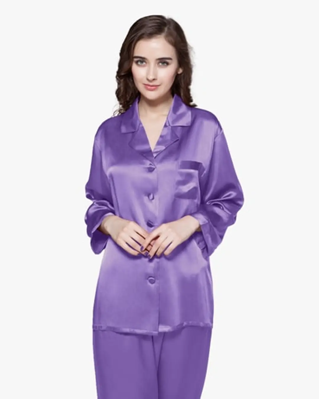 Ensemble Pyjama Soie Pleine Longueur