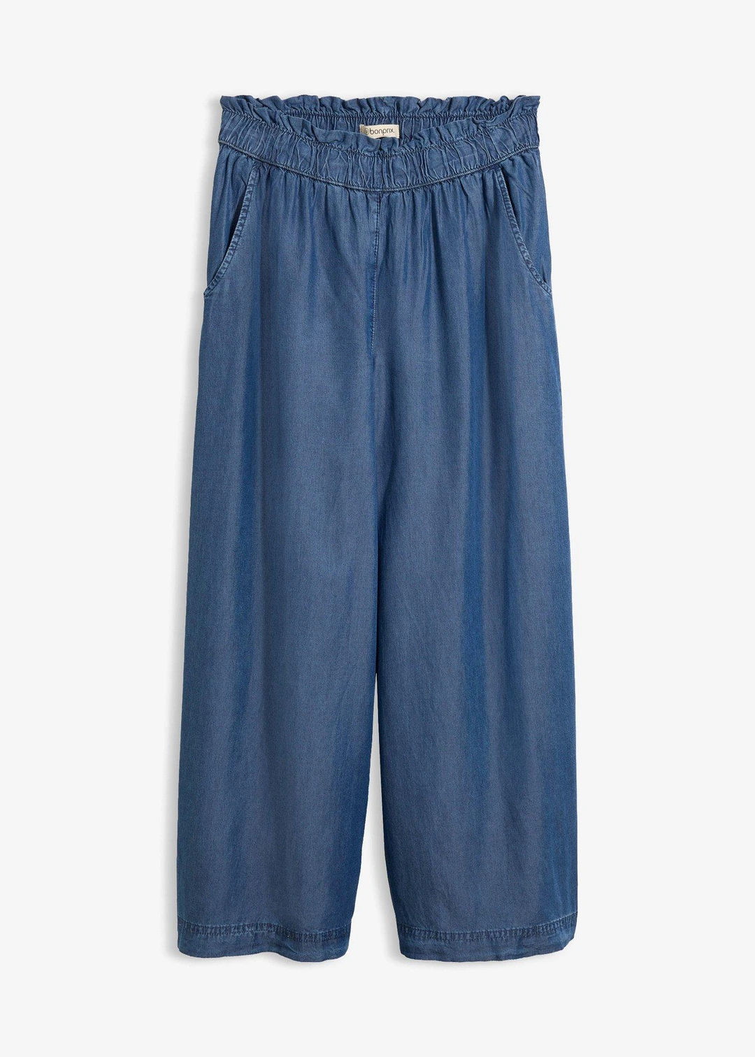 Jean palazzo 7/8, bas de jambes fendus