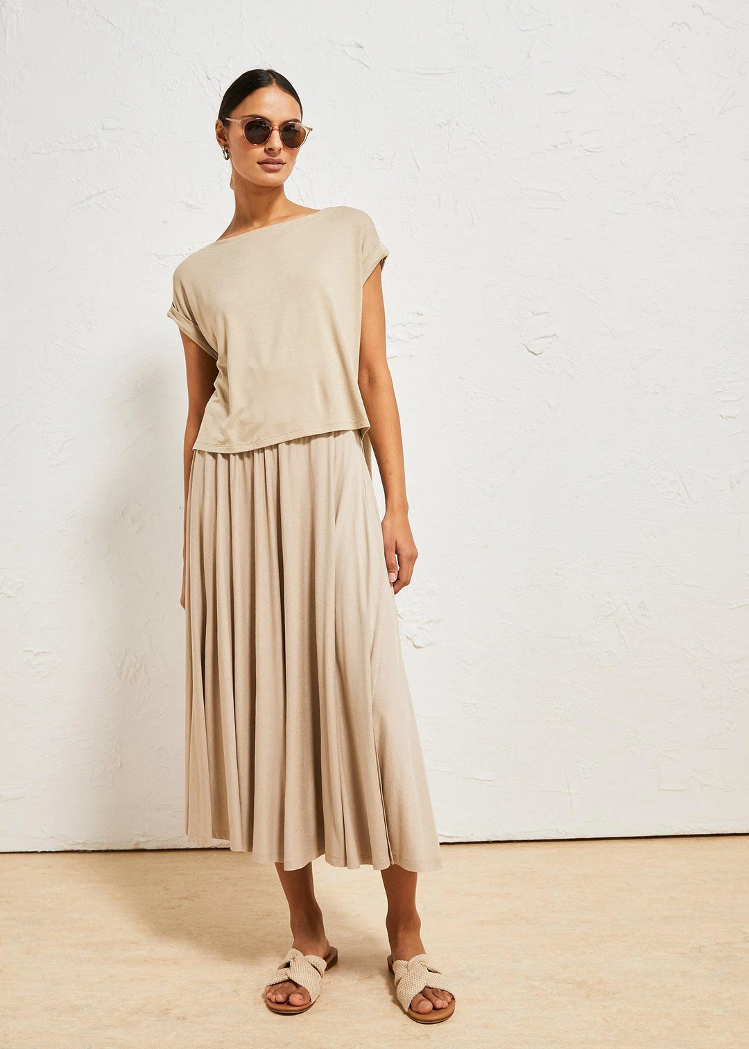 Jupe fluide en jersey viscose - 2