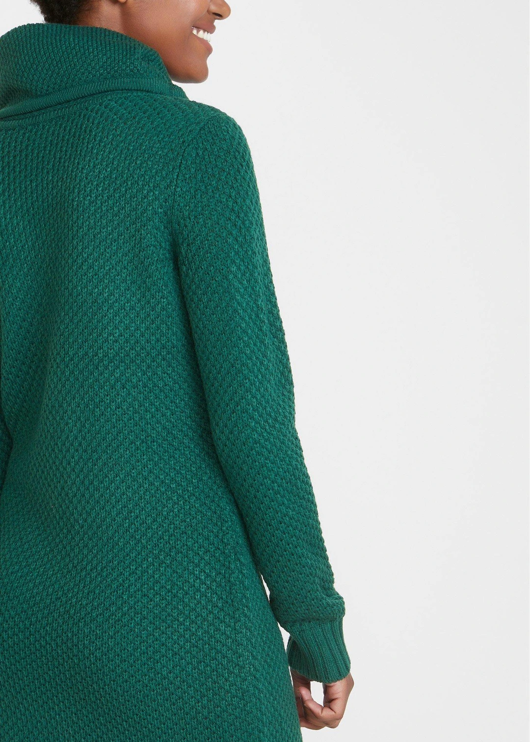 Robe en maille à col châle - 3