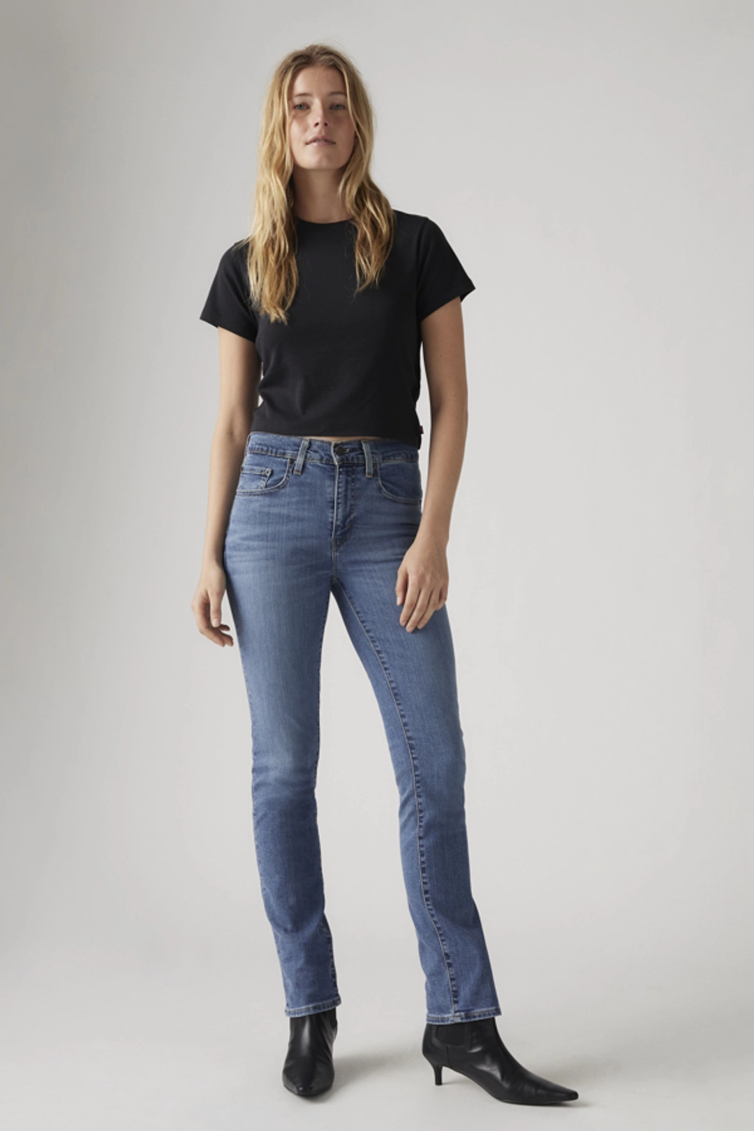 Levi's Jean 724 Taille Haute Droit - Femme - Bleu / Blue Wave Mid - 30X30
