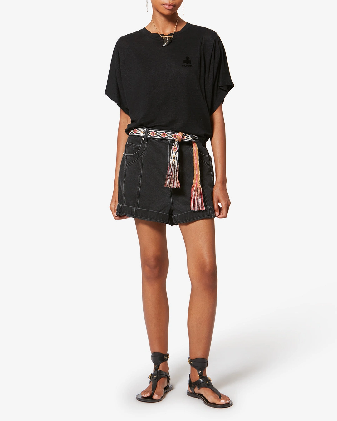 Tee Shirt Kyanzae - Femme - Noir - Taille XL - Marant Étoile - 4