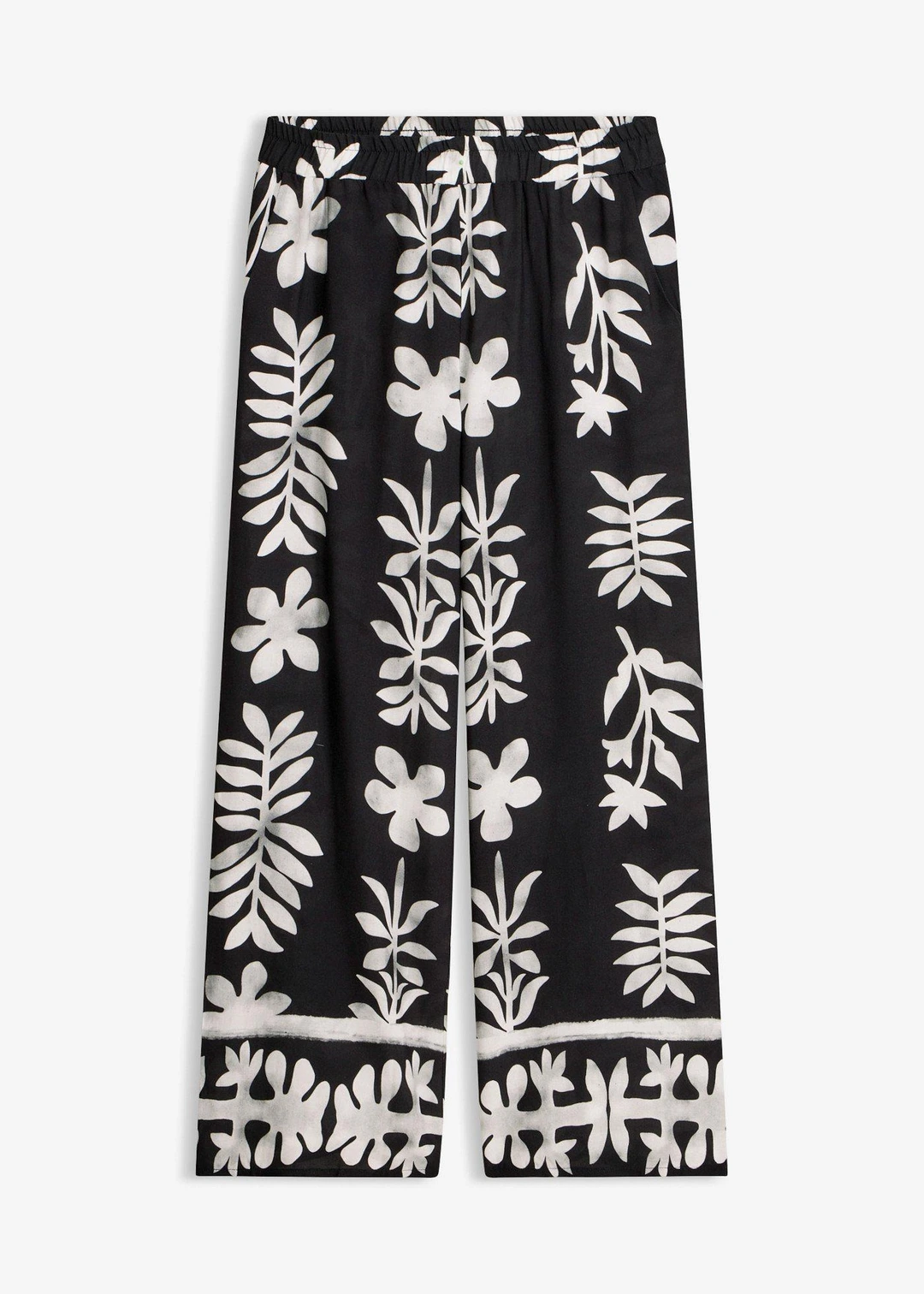 Pantalon imprimé en viscose fluide
