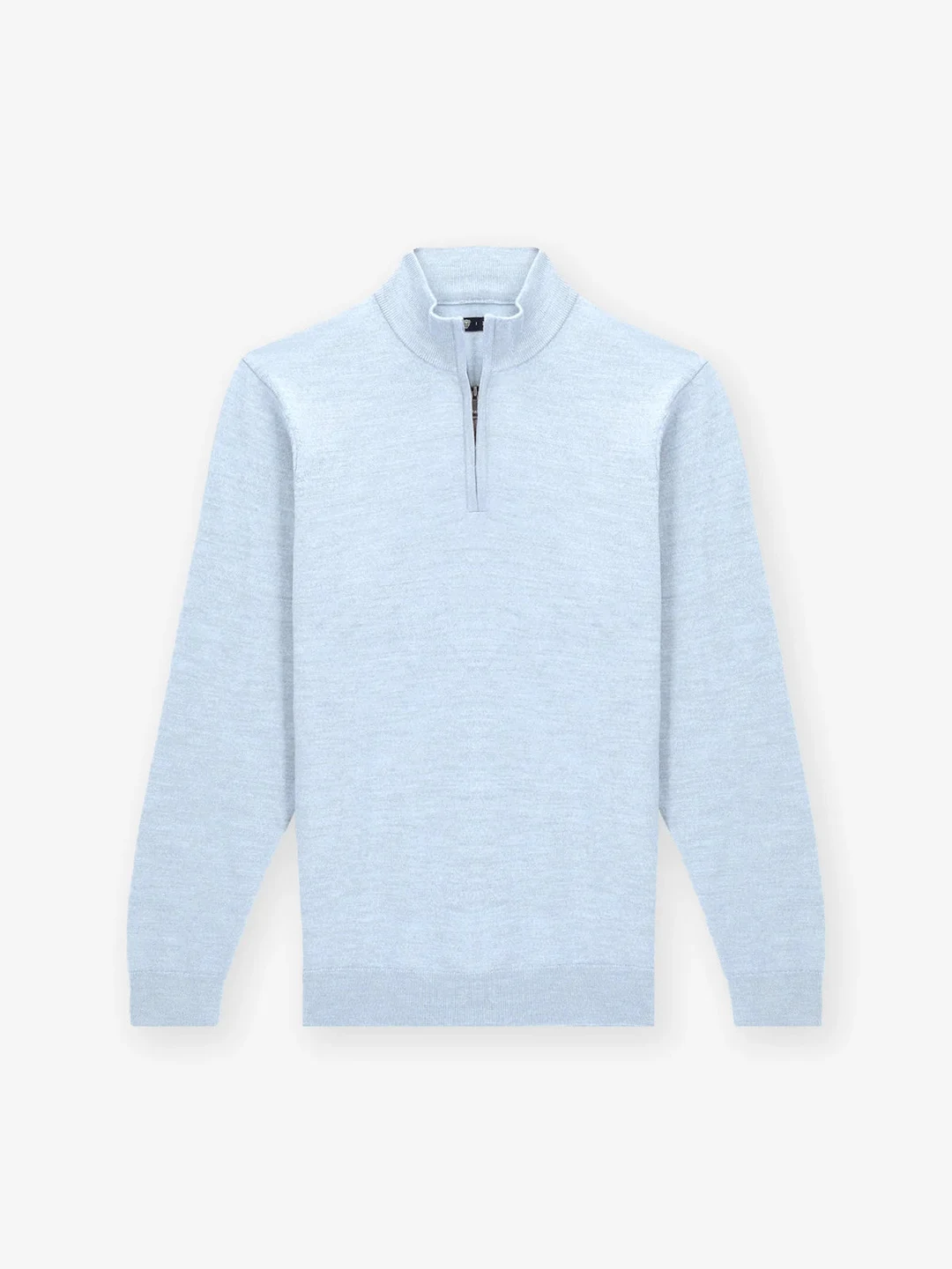 IZAC - Pull col zip bleu ciel