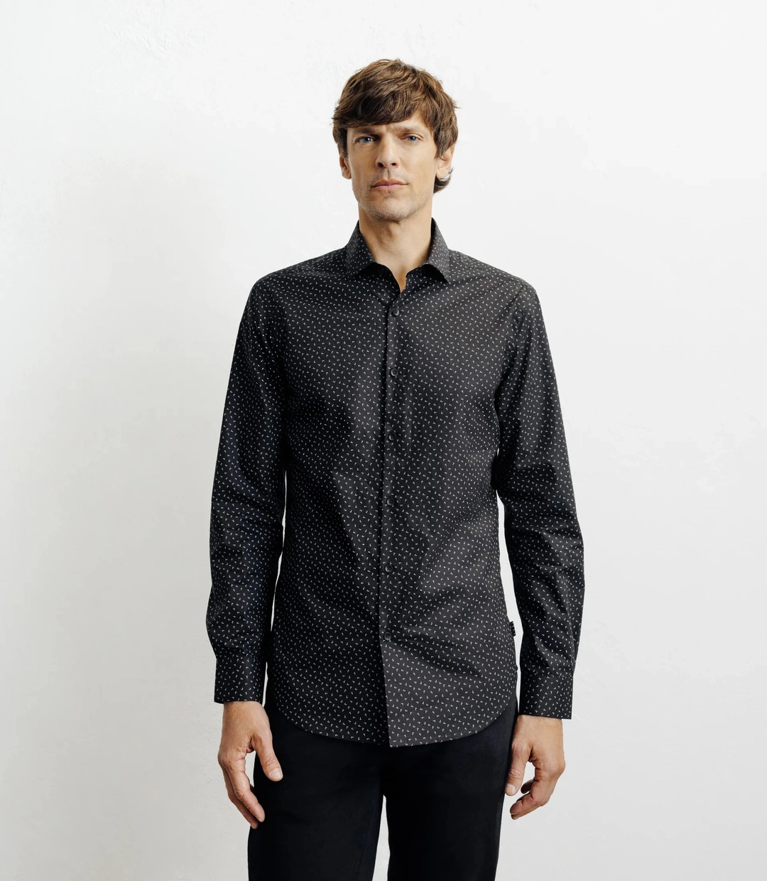 IZAC - Chemise ville imprimée noire