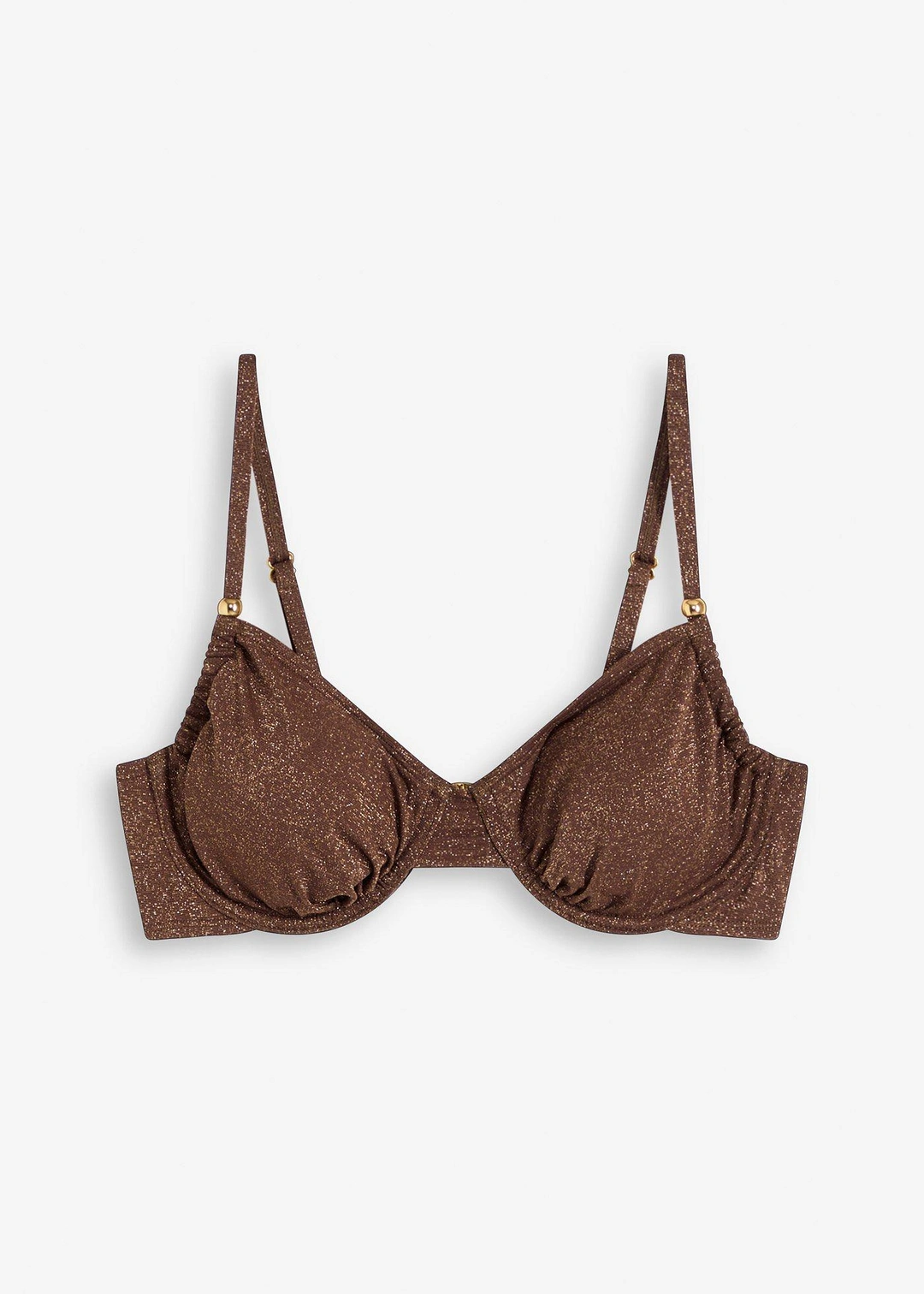 Haut de bikini brillant à armatures