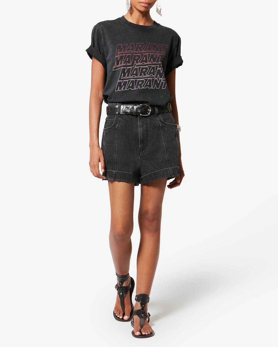 Tee Shirt Zoeline - Femme - Noir - Taille L - Marant Étoile