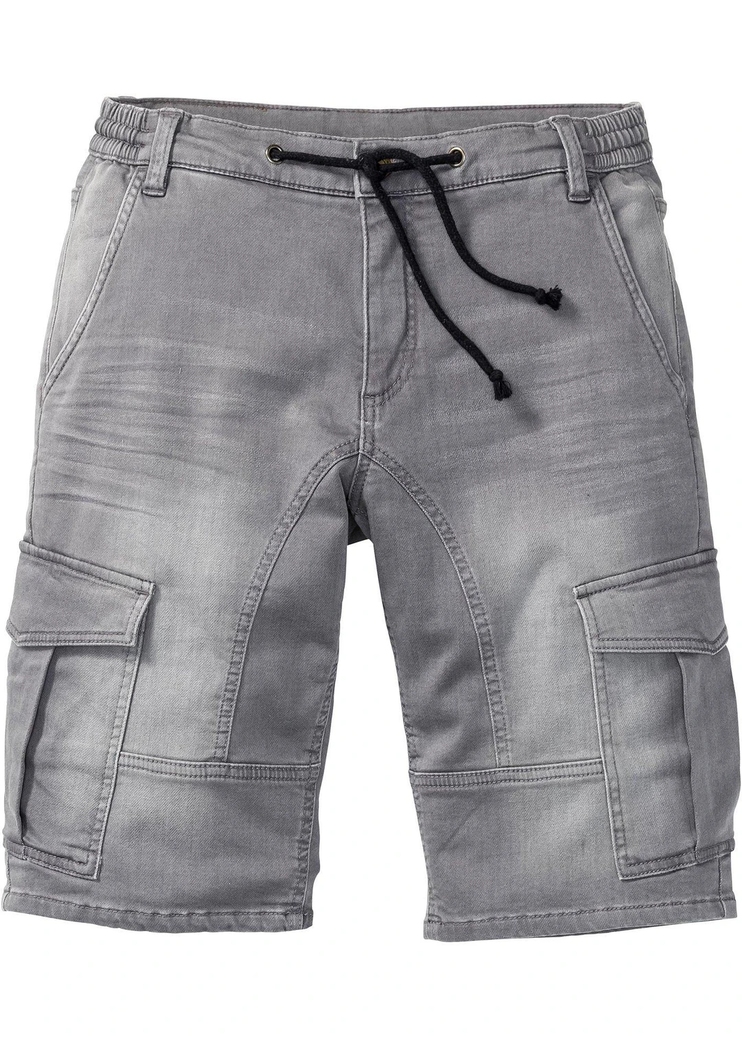 Bermuda en sweat effet jean, regular