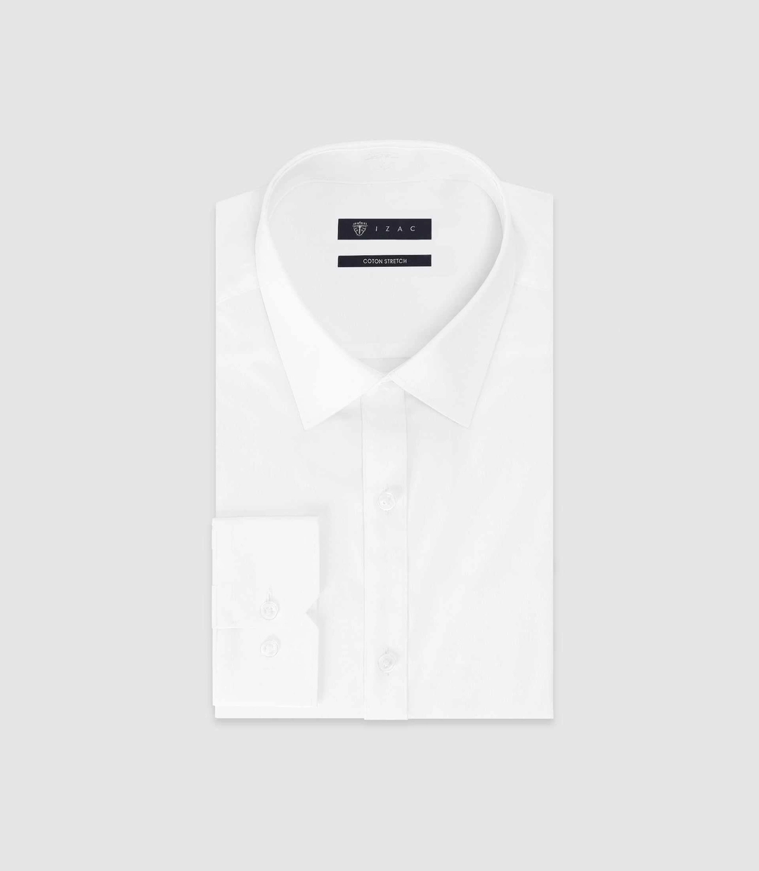 IZAC - Chemise en coton stretch blanche