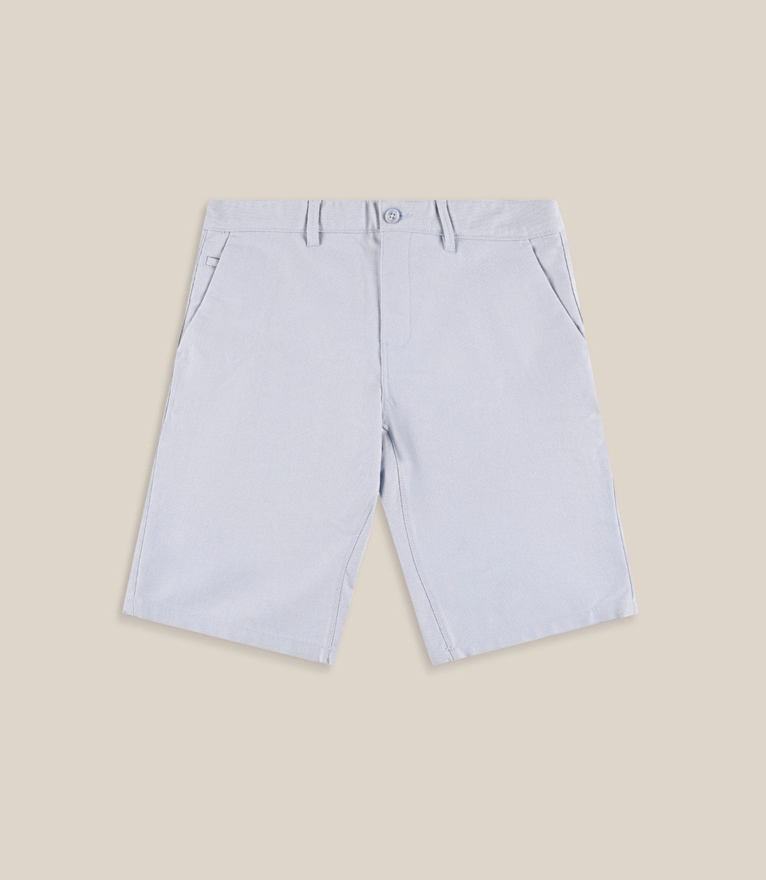 IZAC - Bermuda coton stretch bleu clair