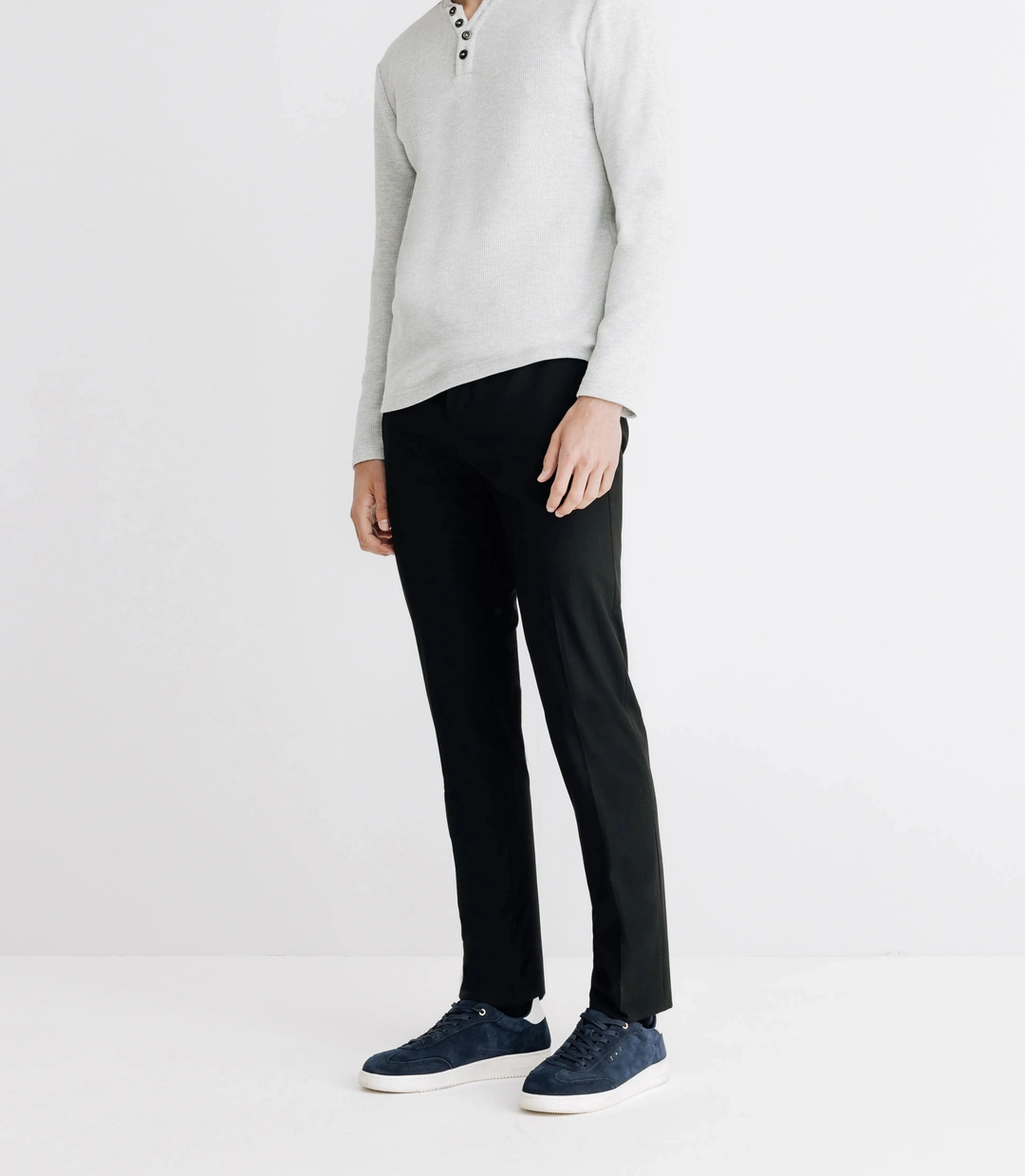 IZAC - T-shirt avec boutons gris