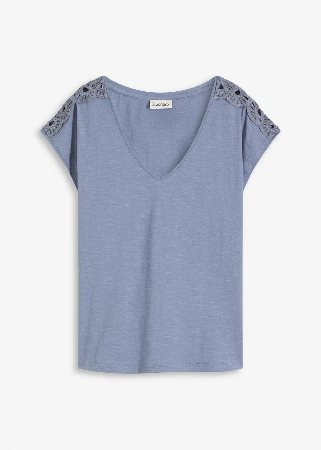 T-shirt à empiècements crochetés