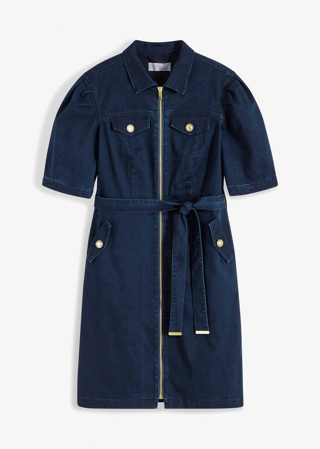 Robe en jean avec fermeture zippée