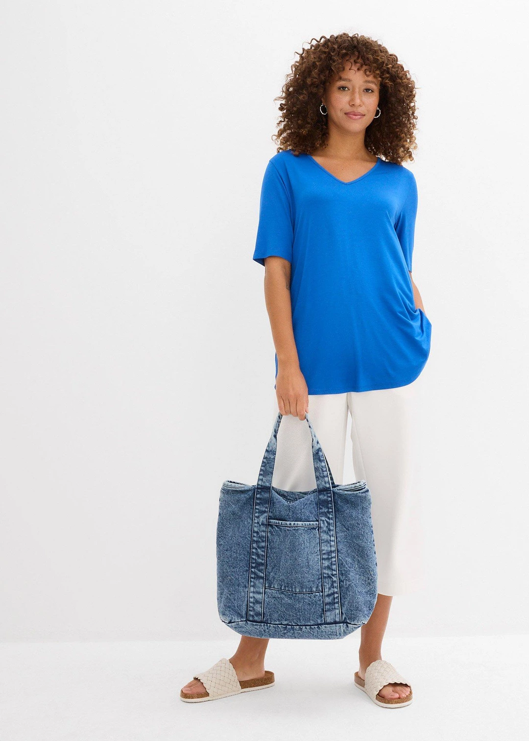 T-shirt long en viscose douce - 2