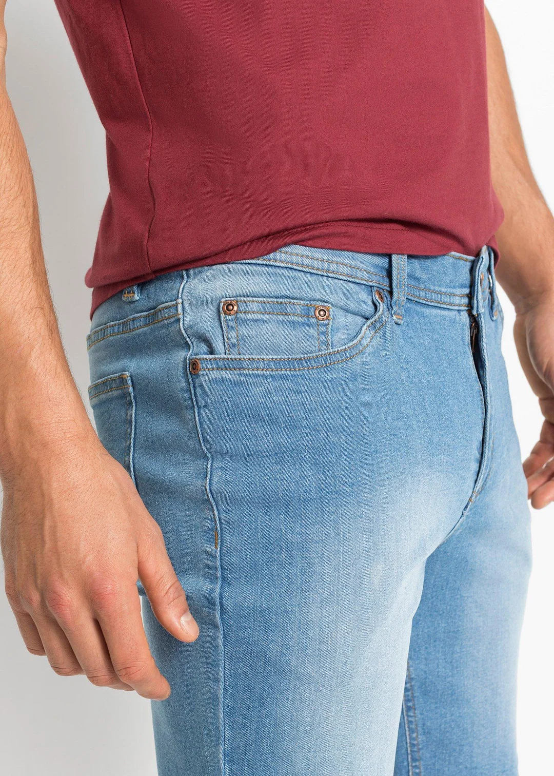 Lot de 2 bermudas en jean extensible, regular