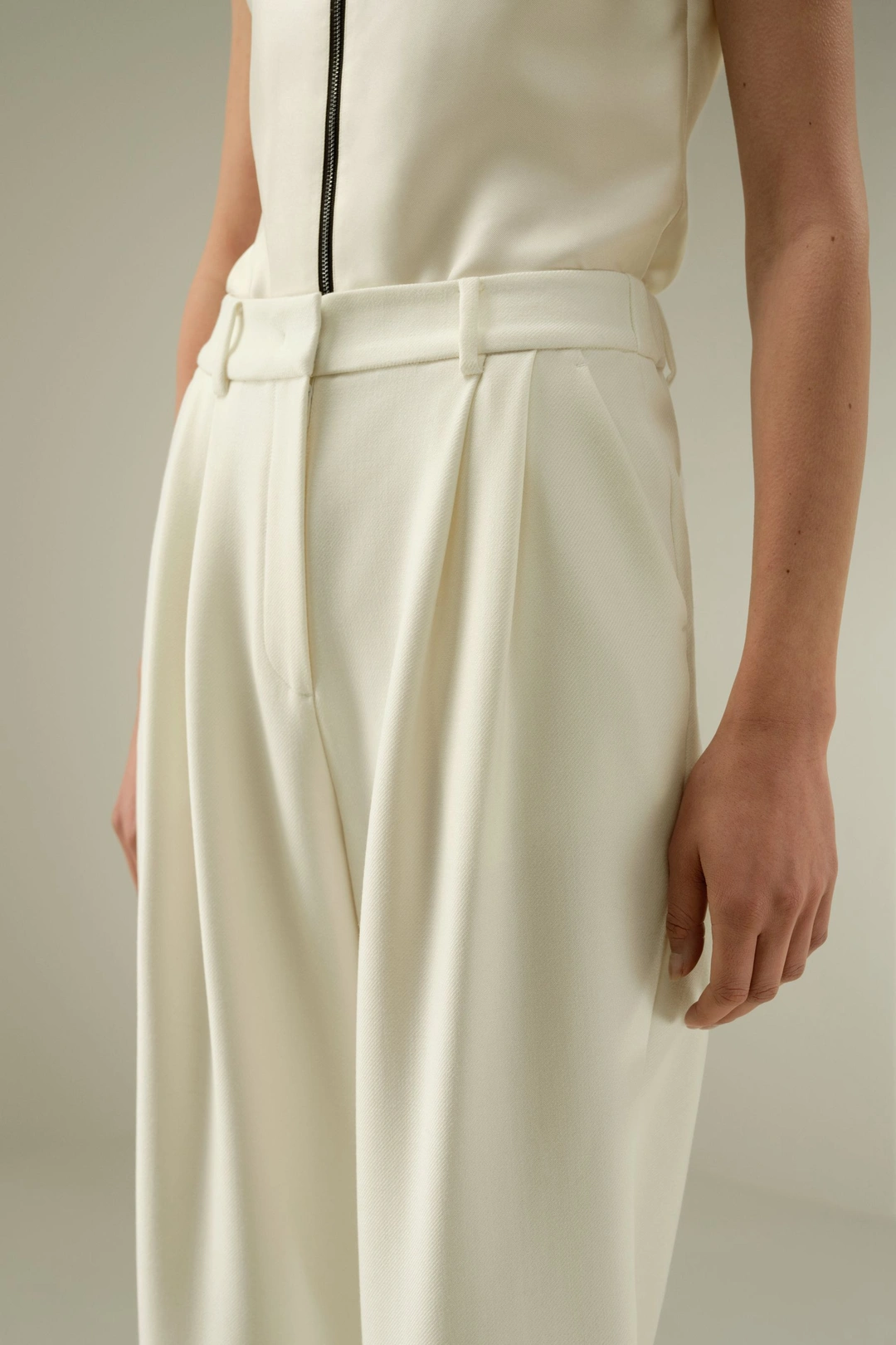 LILYSILK Pantalon En Laine Mérinos Style Sportif 95 % Laine, 5 % Soie Doux Pour La Peau Et Respirant Un Confort Inégalé Blanc Naturel 34
