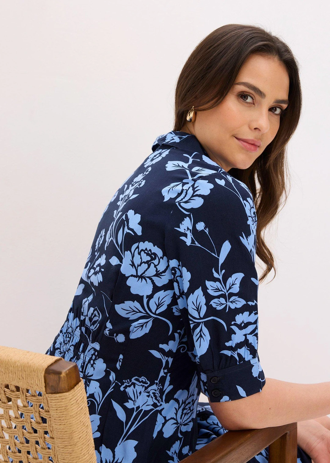 Robe-chemise en viscose fluide - 3
