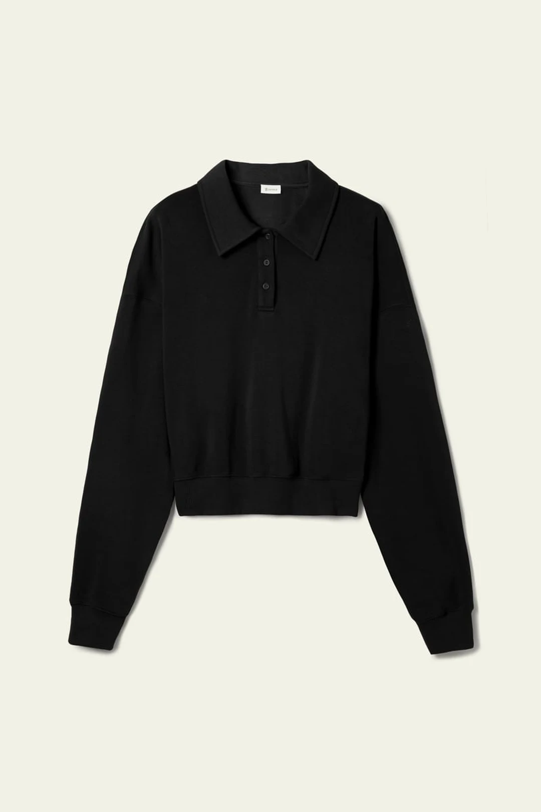LILYSILK Polo Sweat Heirloom '89 Noir L - SILKERRY Doux, Respirant et Élégant pour Femme