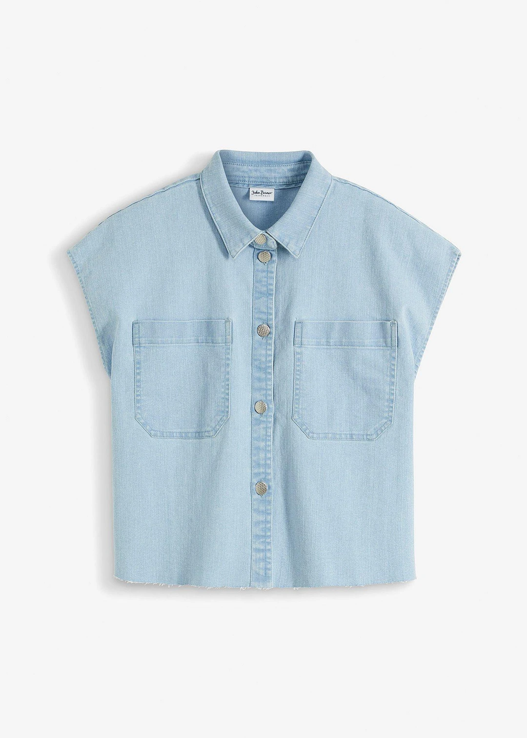 Chemisier en jean court et boxy