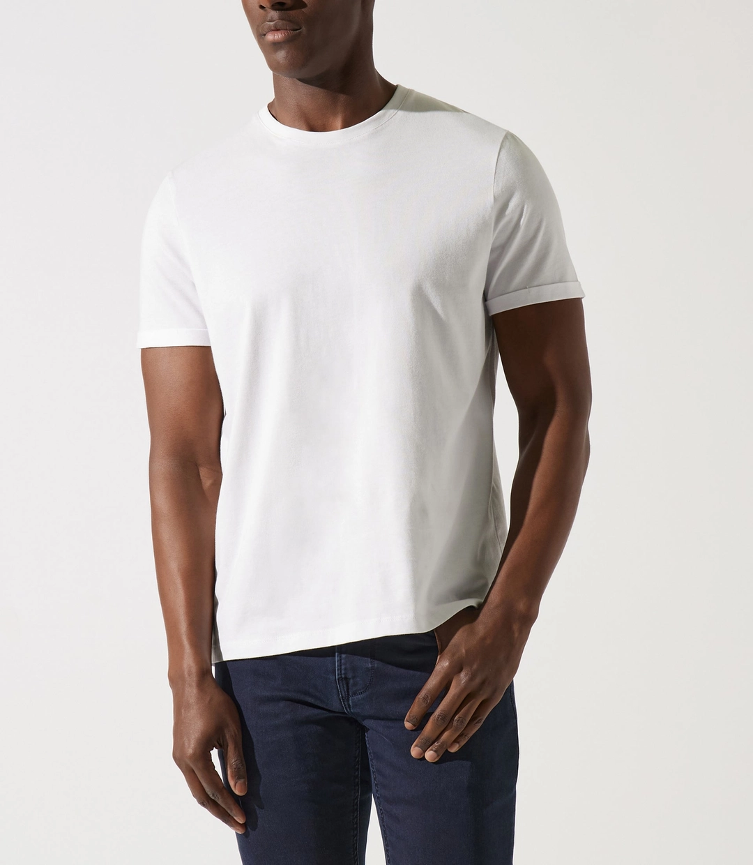 IZAC - T-shirt uni blanc GINO