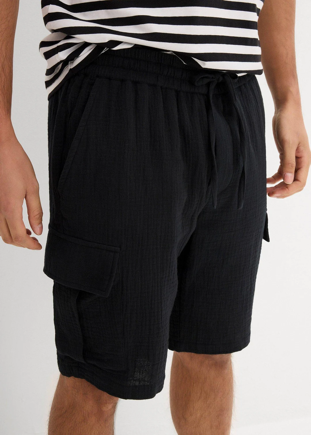 Bermuda en gaze de coton, regular