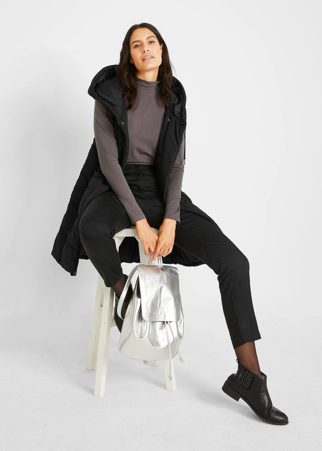 Veste sans manches matelassée en polyester recyclé