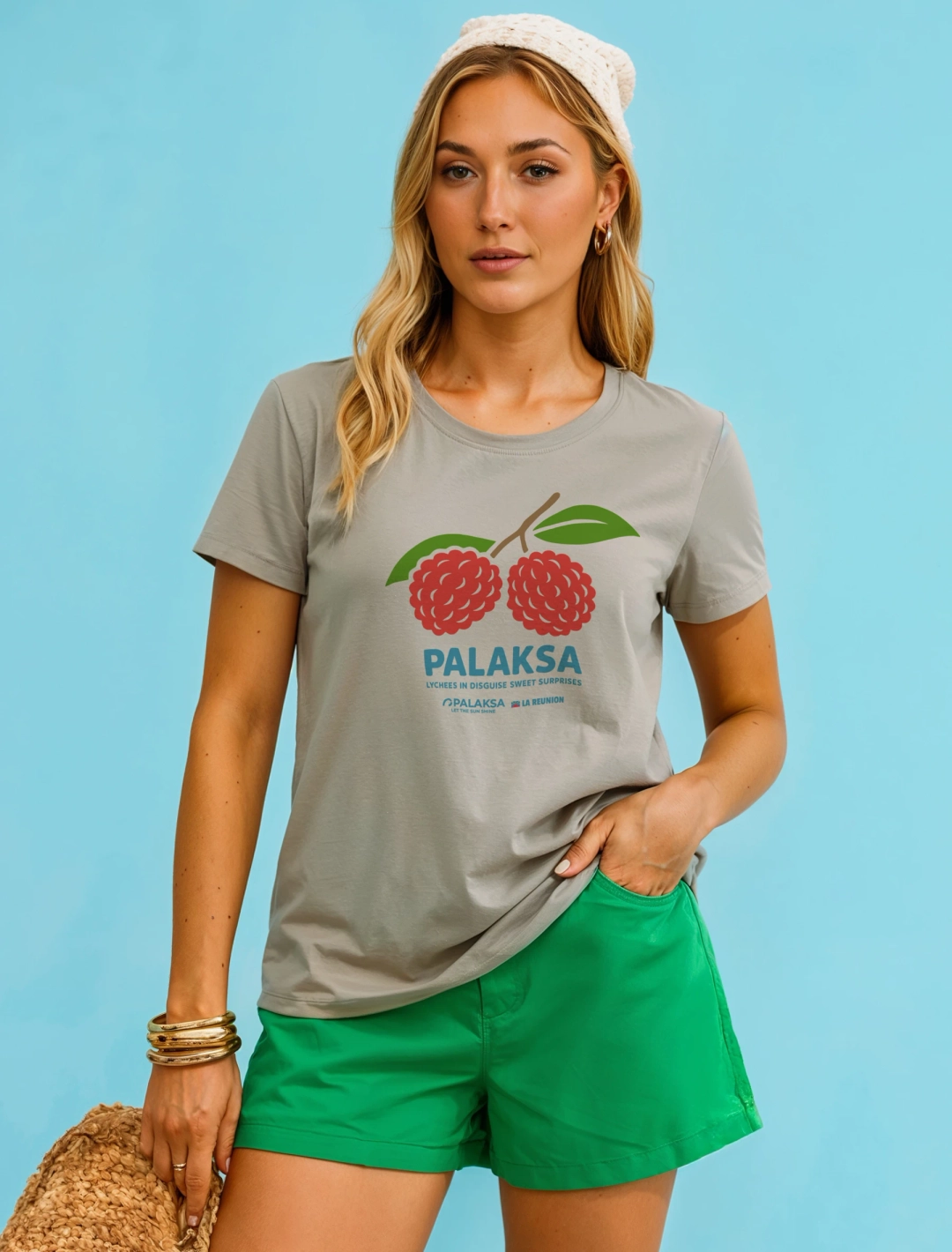 T-shirt Femme Léger – Lychees Disguise – Coton Bio Premium