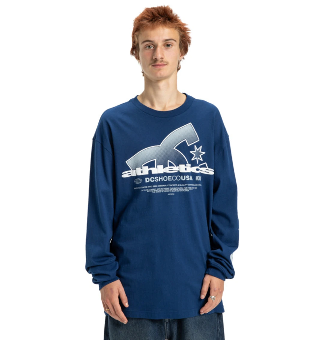 Slathletic Hls - T-shirt manches longues Bleu Homme