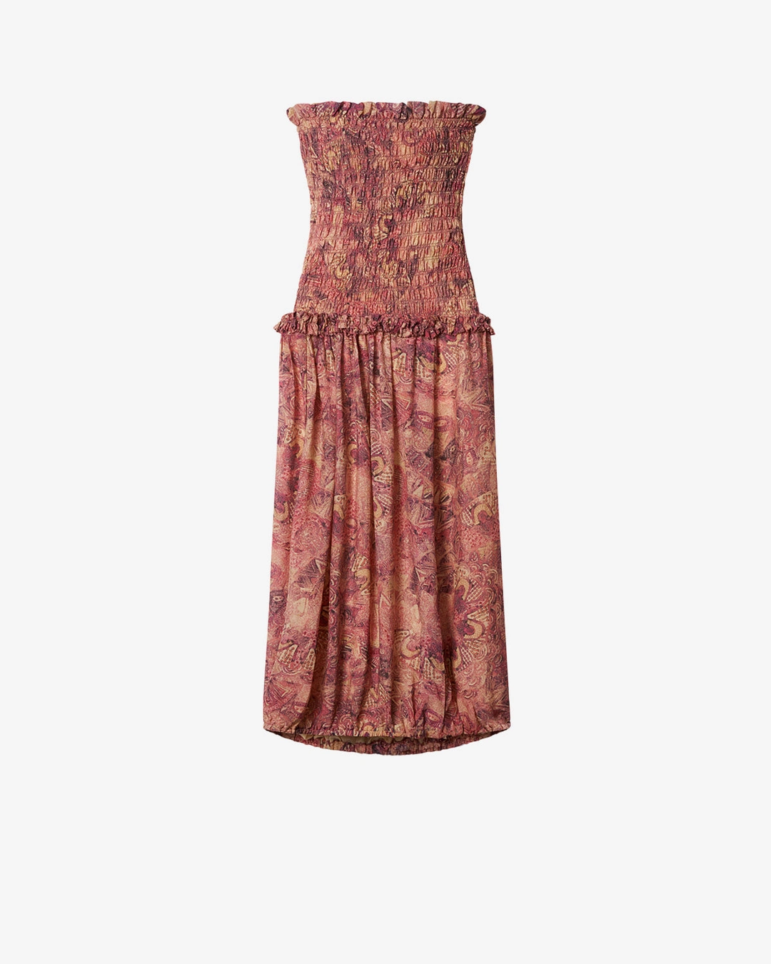 Robe Cleane - Femme - Rose - Taille40 - Isabel Marant - Collection Été Femme - Nouvelle Collection Capsule La Riviera