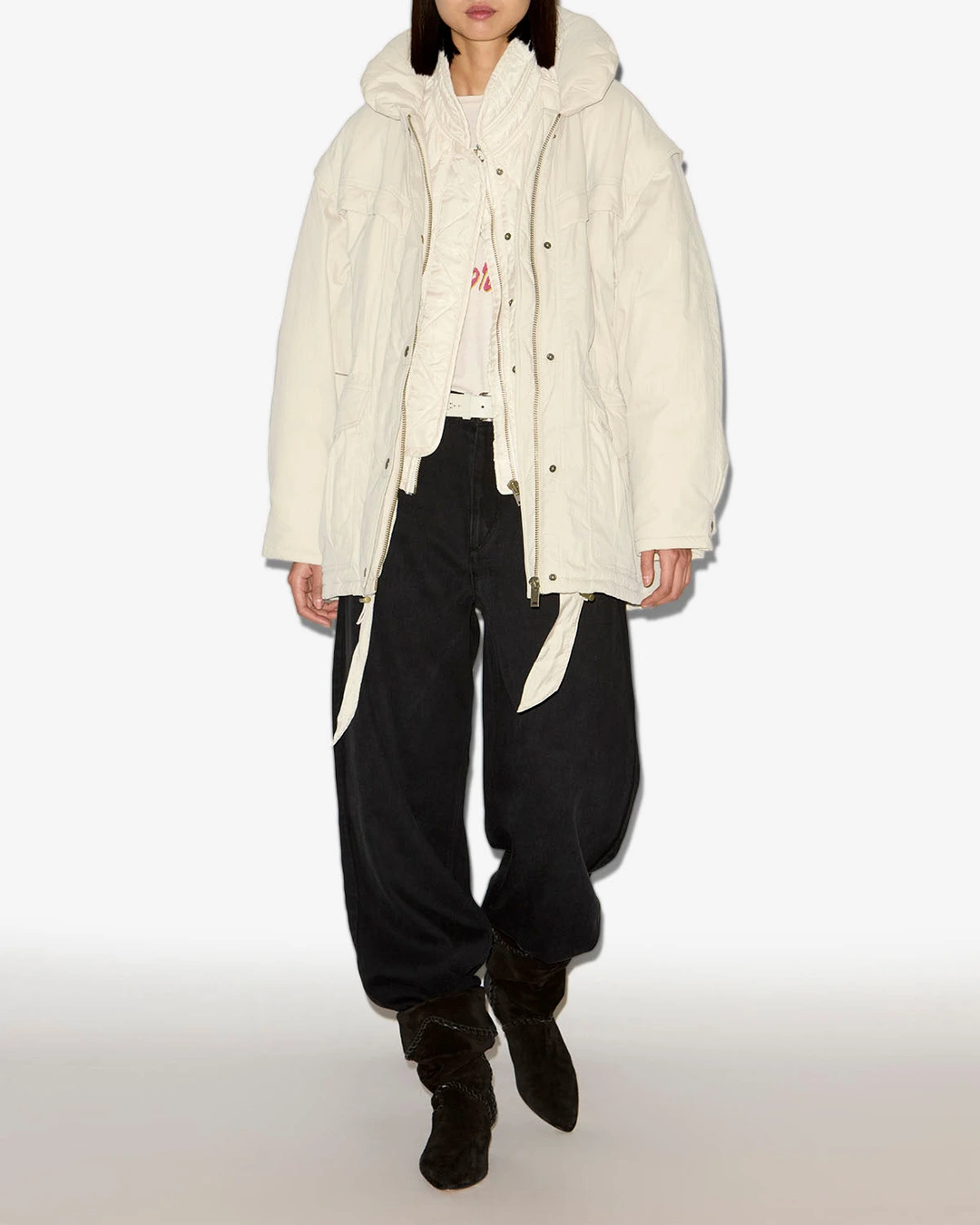 Manteau Damone - Femme - Écru - Taille 42 - Marant Étoile - 4